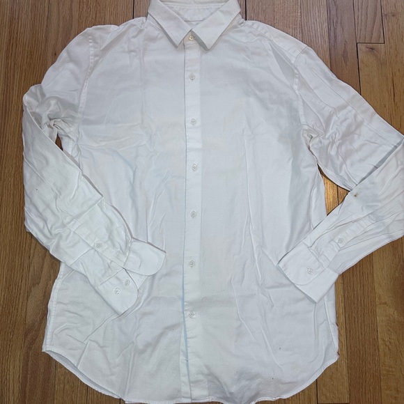 Lot Of 2 Men’s Shirts Size L DKNY Slim Fit 16 34/35 Uniqlo Long Sleeves Shirts - Picture 6 of 15